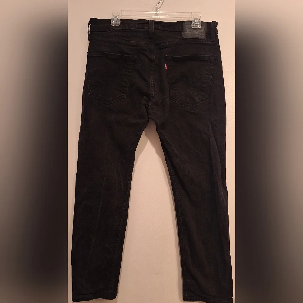 Levi Strauss‎ Men's Black Jeans 505 Original Fit Straight Leg 34x28(tag 34x30)